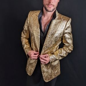 Gold blazer from DSquared2
